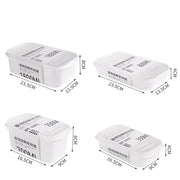 White Fresh Box Kitchen Storage Refrigerator Food Storage Containers Kitchen Storage Food Sealed Organizer Kitchen Supplies 2024