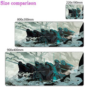 Gaming Accessories Mouse Pad Laptop Anime Gamer Keyboard Mousepad PC L-Lords The Rings Kawaii Extended Table Mat 900x400 Carpet