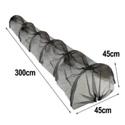 Garden Tunnel Greenhouse Agricultural Black Mesh Planting Tunnel Plastic Cover For Vegetable Planting Protection