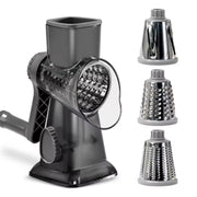 Kitchen Gadget 3 in 1 Hand-Crank Vegetable Slicer Labor-saving Plastic Rotary Cheese Grater Manual Vegetable Shredder Carrots