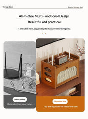 Living Room Wi-Fi Router Storage Rack, Home Tv Storage Box, Multi-Tiered Storage Rack, Office Storage Rack