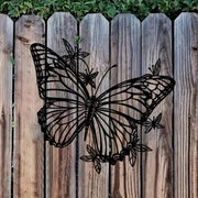 Art Deco Style Metal 1pc Butterfly Wall Art Sculpture - Creative Modern Animal-Inspired Living Room & Bedroom Wall Decor - Uniqu