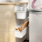 Kitchen Under Sink Storage Rack Spice Bottle Holder Organizer Shelf Bathroom Organizer Stand Wall-mounted Plastic Chopstick Box