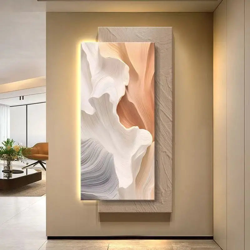3D living room decoration painting, corridor hanging painting, simple and atmospheric living room entrance wall lamp painting