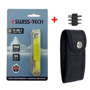 SWISS TECH 11 in 1 Mini Multitool Multi-function Tools with Scissors Screwdriver EDC Outdoor Survival Hand Tool
