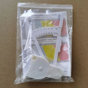 Body fat caliper and Waist Measurement Tape set - handheld fat caliper and tape combination, portable fitness measuring tool