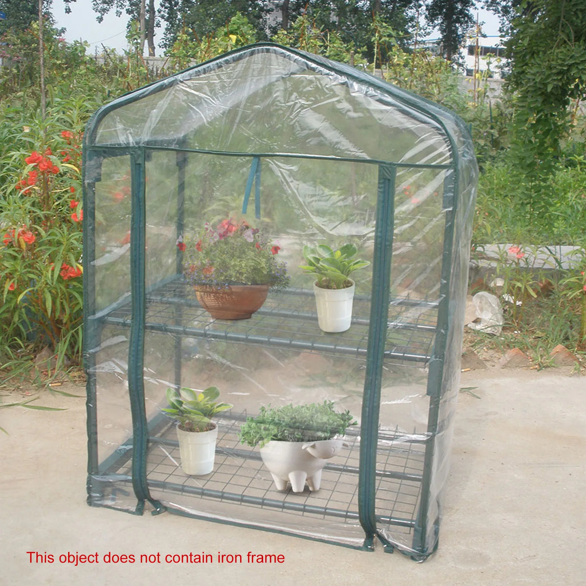 Mini Portable Garden Green House Warm Greenhouse Flower Plants Gardening Outdoor Without Stand Warm Garden House Warm Greenhouse