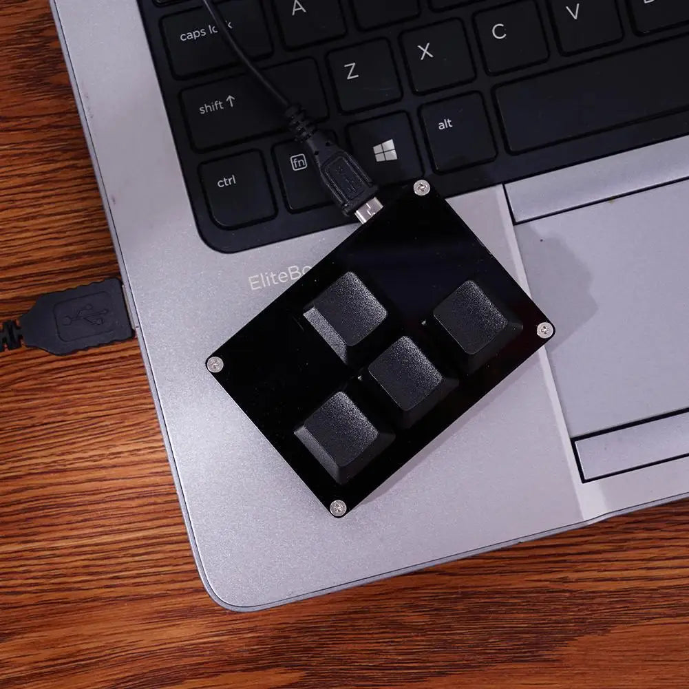 4 keys Mini Keypad Red Switch Programmable Gaming Mechanical Keyboard USB Custom Keyboard For PC Laptop D7L8