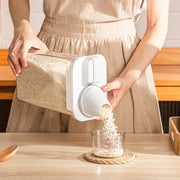 Food Storage Containers  with Measuring Cup Moisture-proof Powder Cereal Storage Tank Detergent Plastic Airtight Kitchen Items