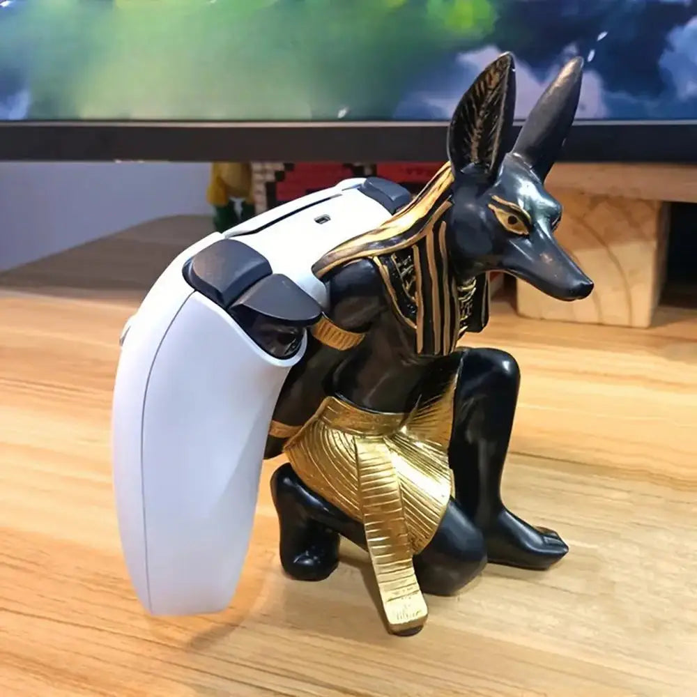 Creative Game Controller Stand for PS4/PS5Switch AnubisDog God Cool Desktop Display Stand Game Handle Bracket Accessories