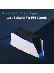 Game Wireless Charging Station for PS5 with Dual Fast Charger Dock and LED Charging Indicators