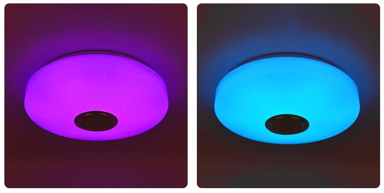 RGB Smart Ceiling Light LED Interior Home Decorative Light Luster Dimming Remote Control WIFI Living Room Ambient Light Party