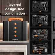 Household Toolbox Set Multi-functional Hand Tool Sets Portable Hardware Woodworking Electrician Toolkit Vehicle Repair Tools