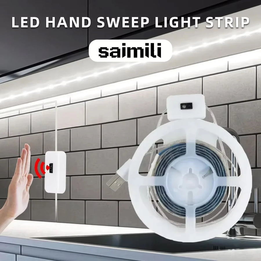 5V LED Light Strip Smart Dimmer Gesture Sensor Switch Control Easy to install Suitable For Living Room,Cupboard,Bedroom Lighting