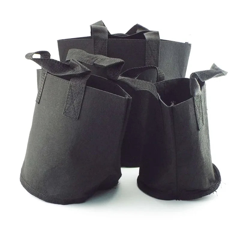 2/3/6 Tall Gallon garden pots planters grow bags nursery plant pots fabric vegetable for jardim nursery growing supplies tools D