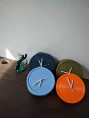 Living Room Silent Wall Clocks Simple Non-Ticking Punch-Free Corner Wall Clock Bedroom Technology Luxury Art Home Decoration