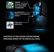 Logitech G402 Wired Mechanical Programmable Gaming Mouse for PC and Laptop Players (especially those playing PUBG)