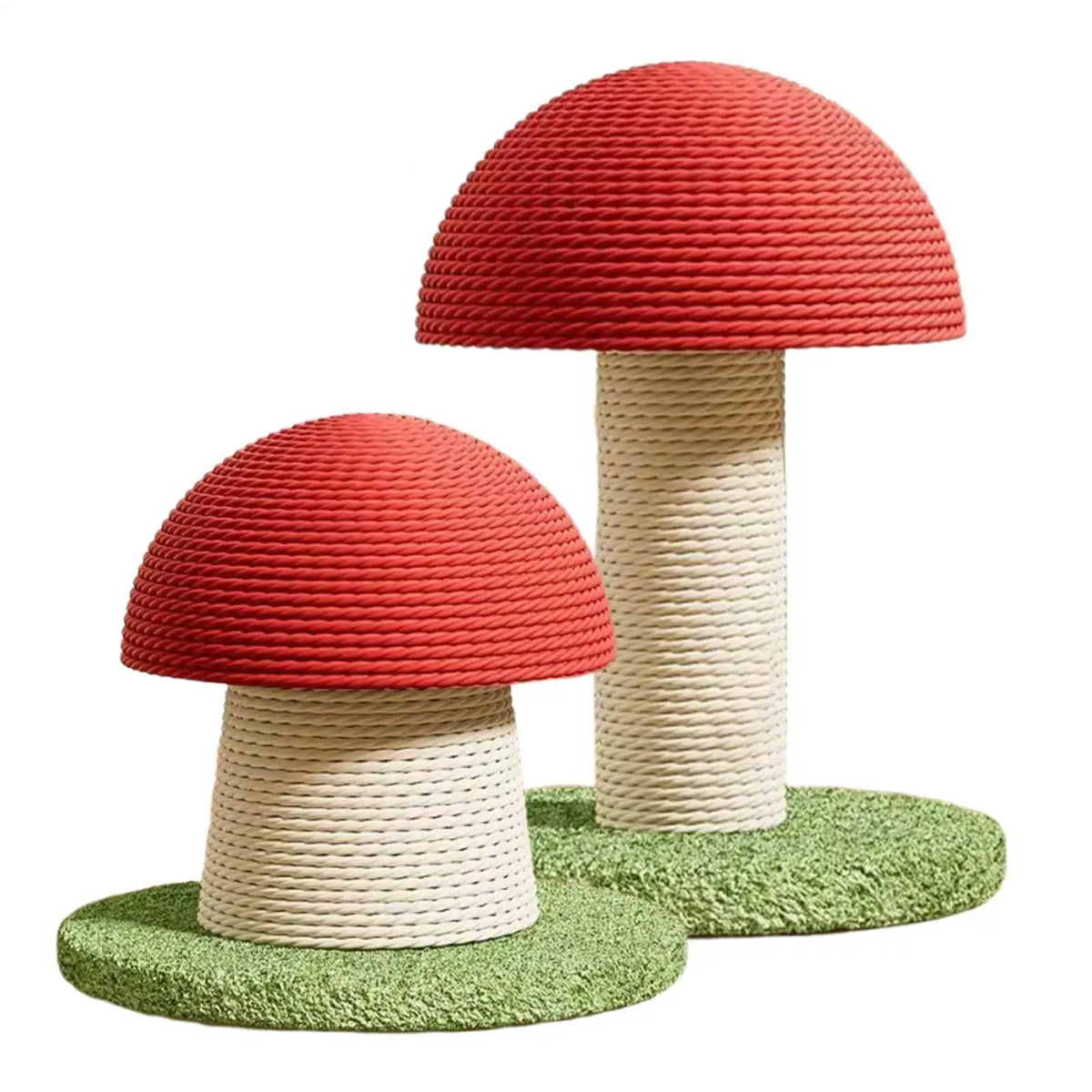 Cat Scratching Post Mushroom-shaped Modern Tower Tall Scratching Post for Cats for Kitten Exercise Mental Stimulation Physical