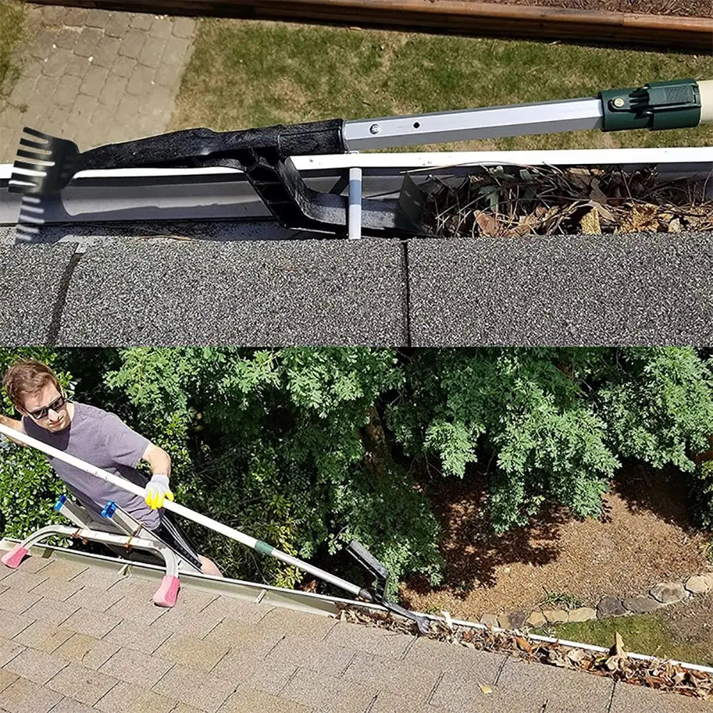 Garden Ergonomic Scoop Gutter Cleaning Cleaning Rake Roof Cleaning Tool Gutter Tool