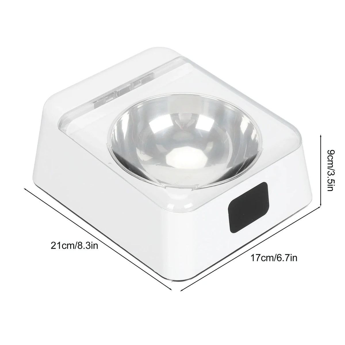 Automatic Cat Feeder with Infrared Sensor Cover Removable Bowl Battery Powered Intelligent Automatic Opening Lid Dog Feeder