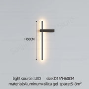 Modern Simple Living Room TV Background Wall Fitting Bedside Lighting In Bedroom Designer Staircase Light Long Indoor Wall Lamp