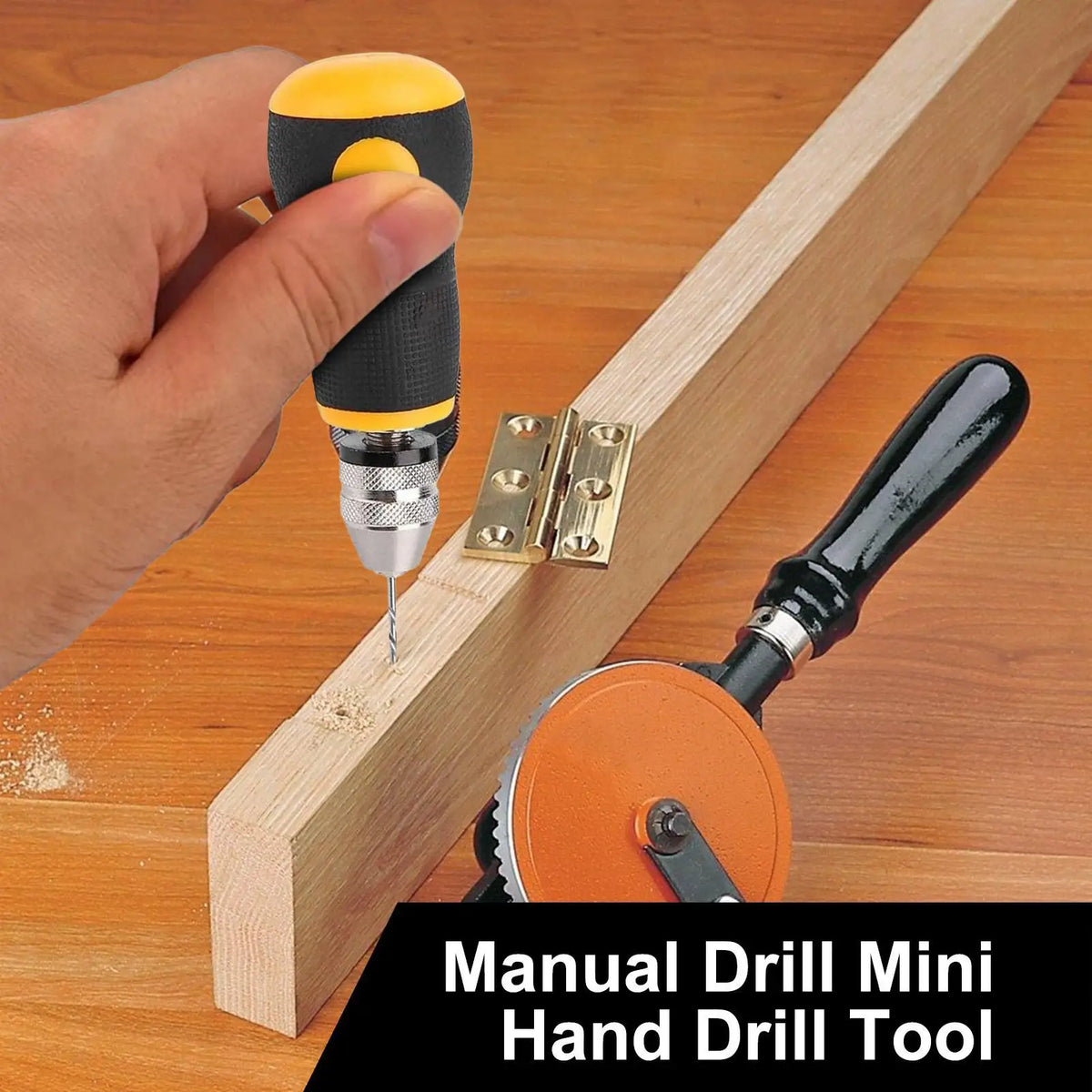Manual Drill Mini Hand Drill Tool Portable Tool Set Small Hand Drill Woodworking Hand Drill Portable Manual Hand Drill tools