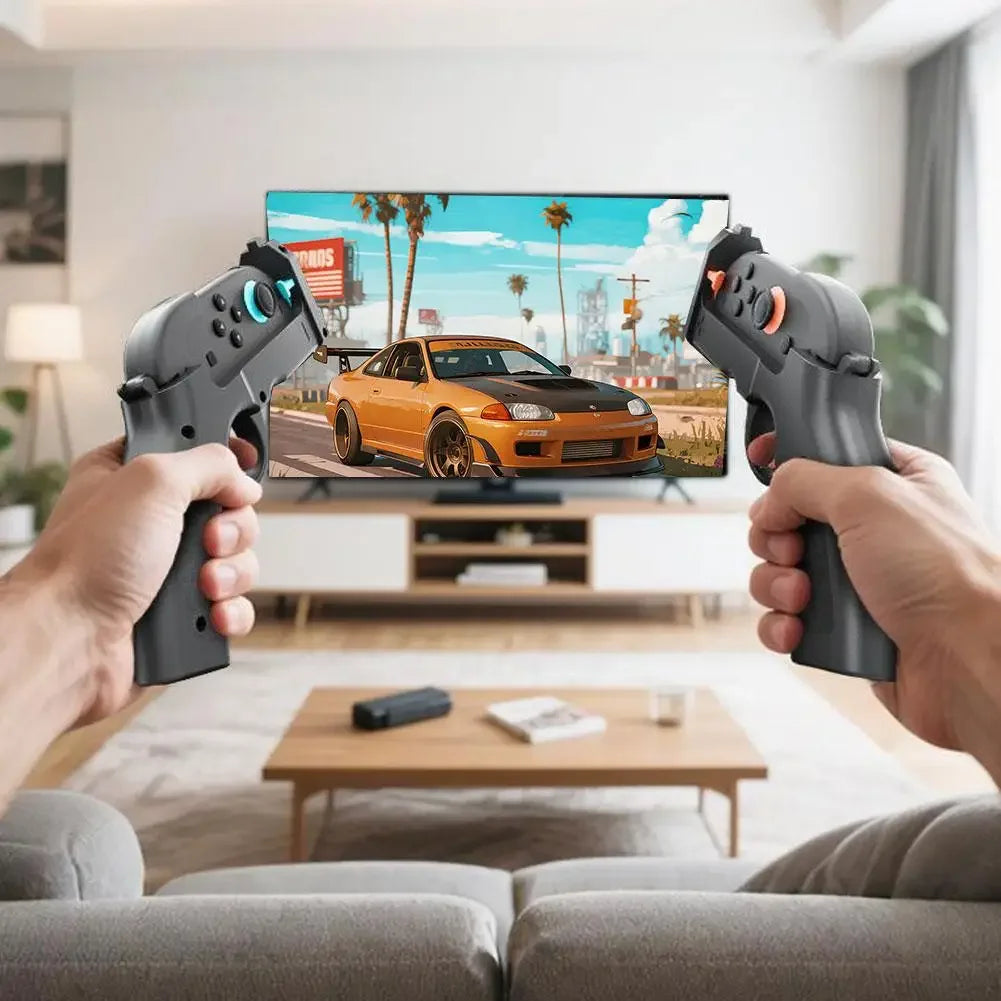 2PCS Shooting Game Gun For Switch 2 Left and Right Controller Shooting Gunstock Hand Grip For NS2 Gaming Accessories