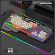 Gaming Keyboard Spanish Russian Arabic Keyboard 100% Layout RGB Backlight Gamer Keyboard Volume Knob Wired K90 104 Keys Hand Sup