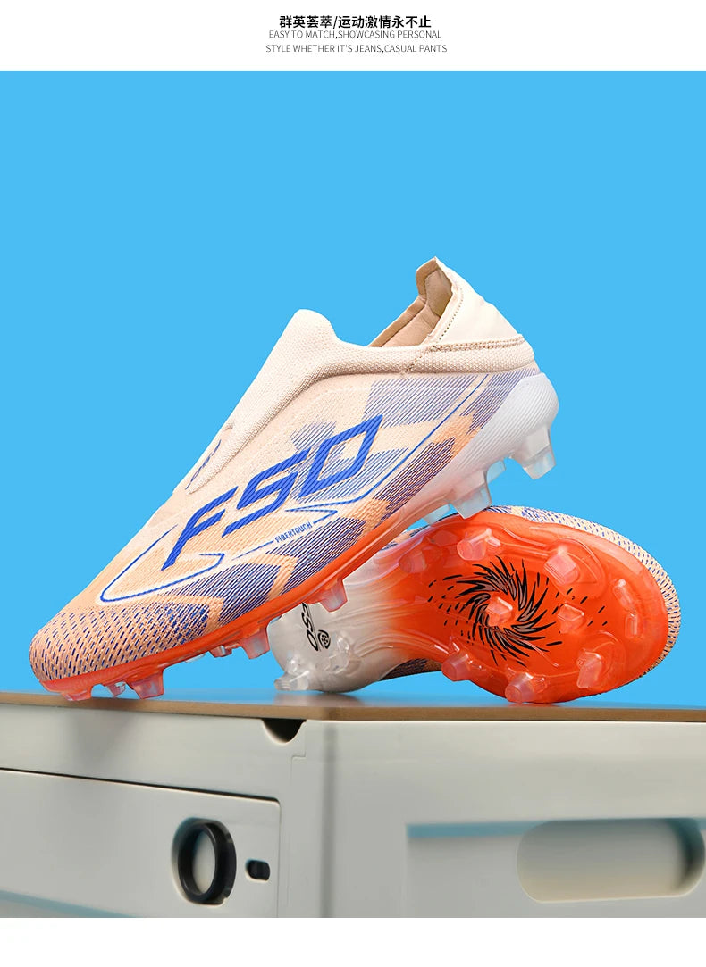 Men Women Soccer Shoes Society Professional Ultralight Cleats Indoor Football Shoes Training Outdoor Football Boots Resistant