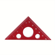 Aluminum Right Angle Ruler Woodworking Ruler Triangle Ruler Scales Machinist Carpenter's Square Height Measuring Tools Gauge