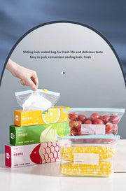 Reusable Storage Bags, Zipper Lock Bags, Food Grade Transparent Storage Bags
