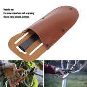 Garden Pruner Sheath PU Leather Pruning Shears Belt Holder Hanging Pouch for Garden Pliers Scissors