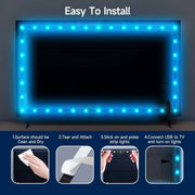 Smart Led Lights Strip TV Smart Bedroom Lighting Bluetooth Usb Led Strip Rgb 5V Adhesive Led Tape 5050 Wall Room Decoration