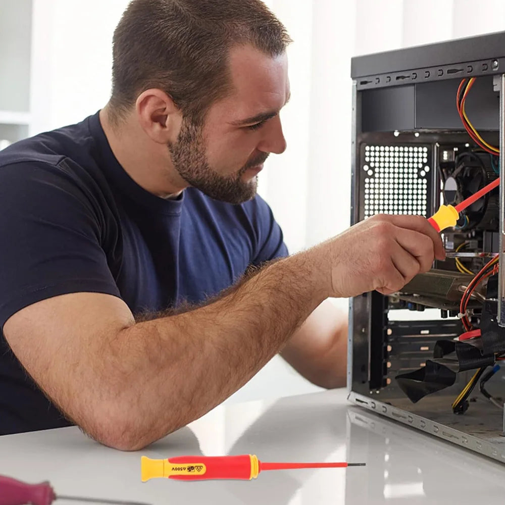 10 in 1 Insulated Electric Screwdriver Set 500V Hex Phillips Magnetic High Hardness Professional Electrician Tools