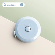 2 Meter Soft Tape Measure Scale Body Sewing Flexible Tailor Ruler Centimeter Inch Portable Retractable Self-Lock Measuring Tape