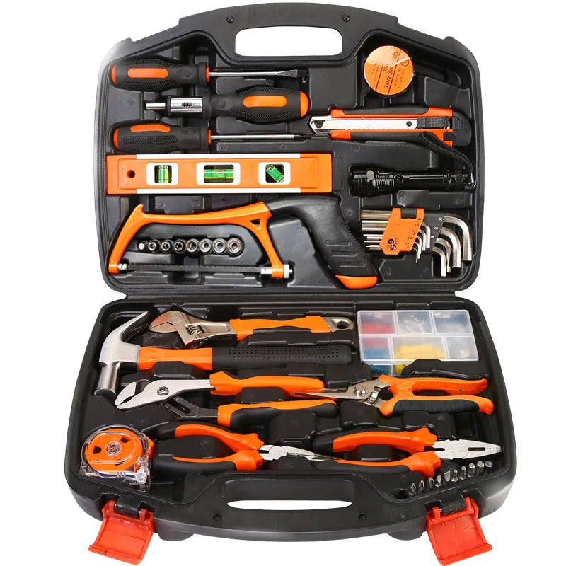 New Hardware Tool Set Combination Tool Set Multifunctional Household Use Manual Woodworking Toolbox Manual Repair Tool Sets