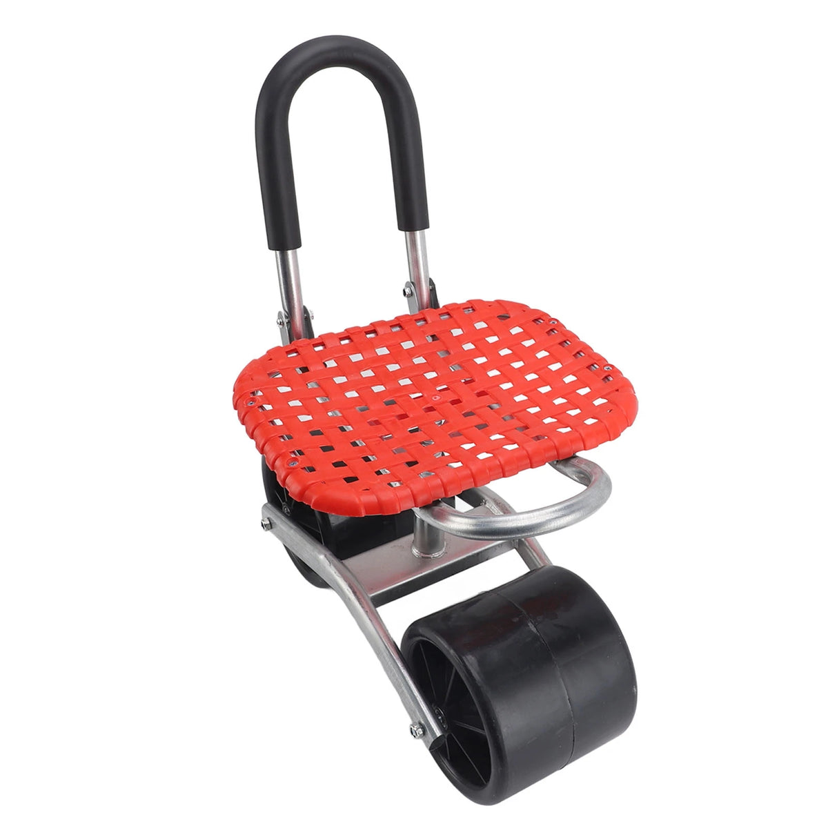 Garden Seat Cart Increase Efficiency Garden Rolling Work Seat Iron Labor Saving  Adjustable for Farm