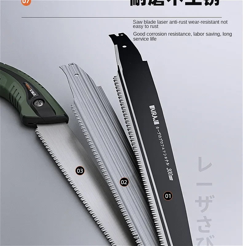 Hand saws, tree cutting tools, garden logging tools, household small handheld sharp tools