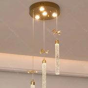 Modern home decoration salon lamps for living room smart crystal Pendant lights dining room indoor lighting