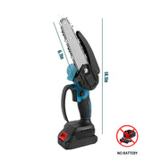 1700RPM 6 Inch Mini Cordless Li-ion Chainsaw One Hand Portable Electric Tree Wood Cutter Pruning Garden Power Tool for Makita