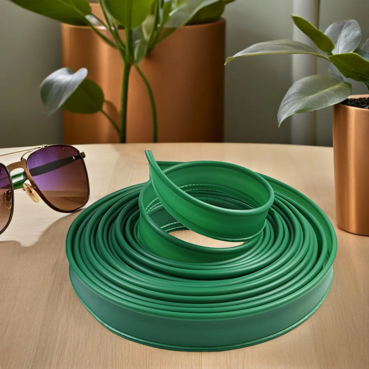 2M Lawn Edging Strip Green Garden Border Fence Outdoor Grass Protection Barrier Landscape Tree Isolation Path Gardening Edge Kit