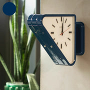 Living Room Minimalism Clocks Two-sided Wall Clocks Triangle Modern Clock Mechanism Silent Design Clock Watch for Decoration