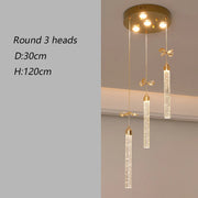 Modern home decoration salon lamps for living room smart crystal Pendant lights dining room indoor lighting