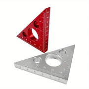 Aluminum Right Angle Ruler Woodworking Ruler Triangle Ruler Scales Machinist Carpenter's Square Height Measuring Tools Gauge
