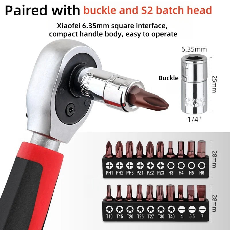 35pcs Screwdriver Set of Screw Driver Bit Set Multi-function Repair Tool Ratchet Screwdriver Bit & Socket Set