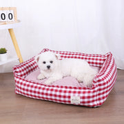 Dog Beds for Small Dogs Plaid Bed Pet Supplies Accessory Sofa Cushions Big Large Puppy Accessories Blanket Cats Baskets Pets Mat