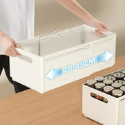 Kitchen Storage Box Retractable Multifunctional Storage Basket Cabinet Desktop Snack Spice Storage Box Fridge Kitchen Organizer