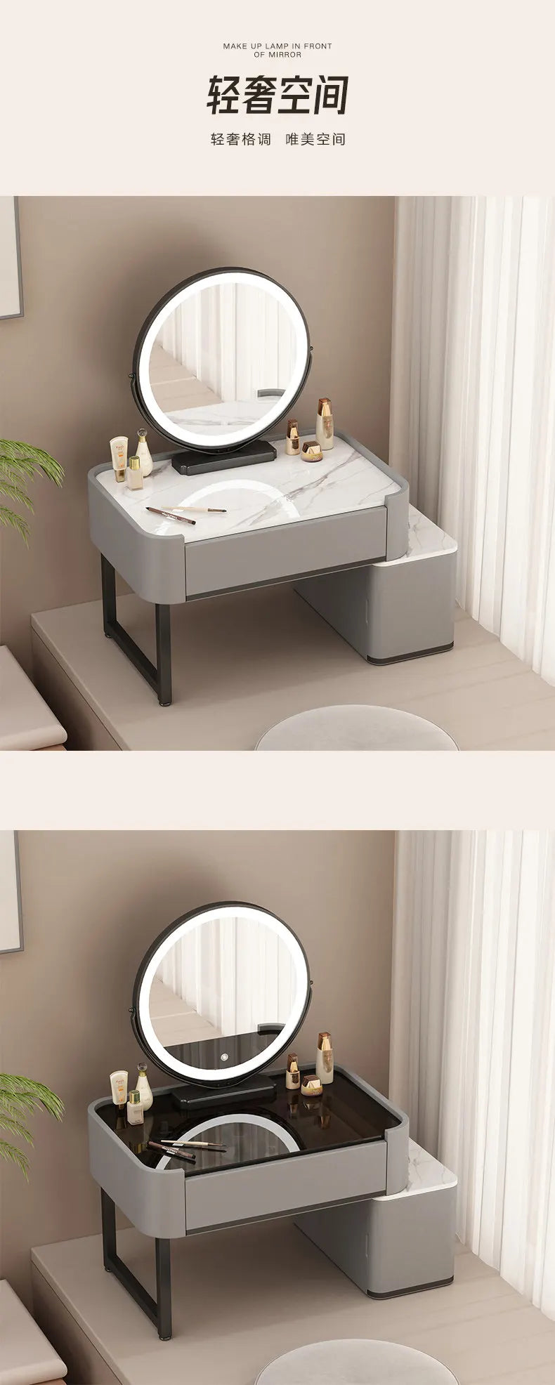 Organiser Ornaments Dressing Table Luxury Makeup Style Shelf Dressing Table Design Storage Tocador De Maquillaje Home Furniture
