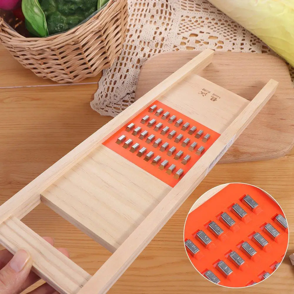 Wooden Hand-held Kitchen Tools Cucumber Gadgets Potato Vegetable Cutter Cheese Slicer Food Grater Peeler