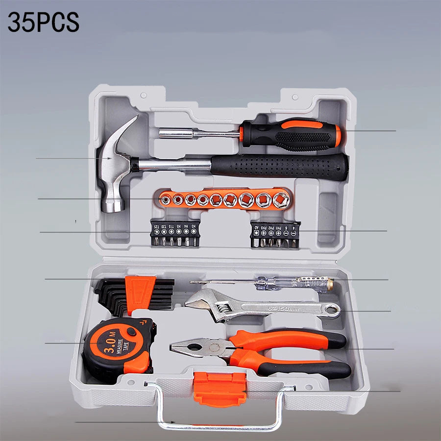 New Hardware Tool Set Combination Tool Set Multifunctional Household Use Manual Woodworking Toolbox Manual Repair Tool Sets
